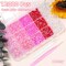 12000Pcs Flatback Resin Jelly Rhinestones with Pickup Tool - Pink Set (Mixed Sizes)